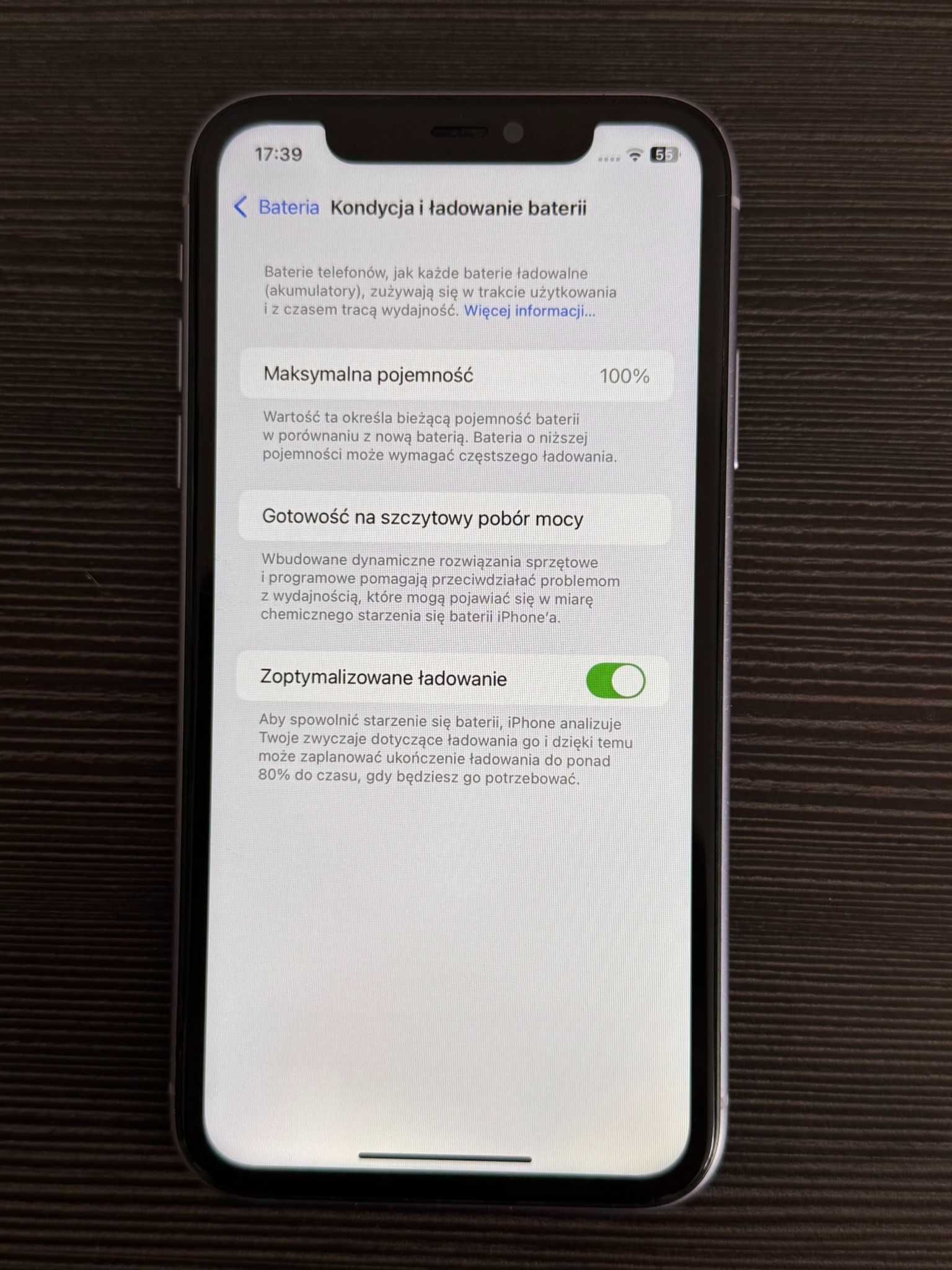 Iphone 11 128Gb fiolet 100% kondycji