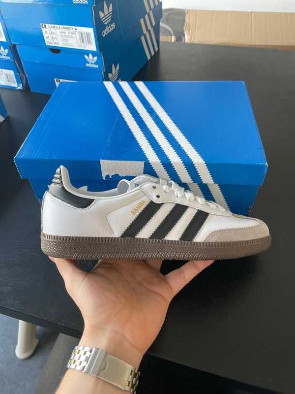 *NoweAdidasSambaOGwhiteButy*Moda.40.5
