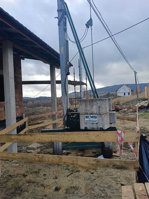 Żuraw budowlany, szybkomontujący, dźwig