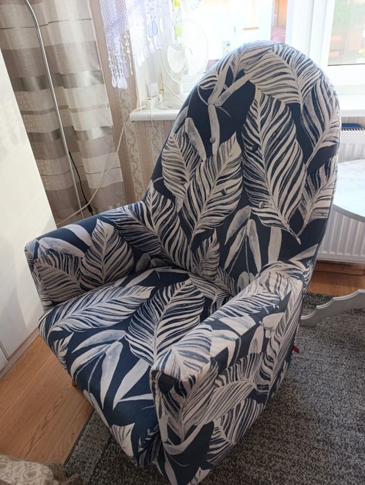 Fotel krzesło wygodny fotel Black Red White BRW