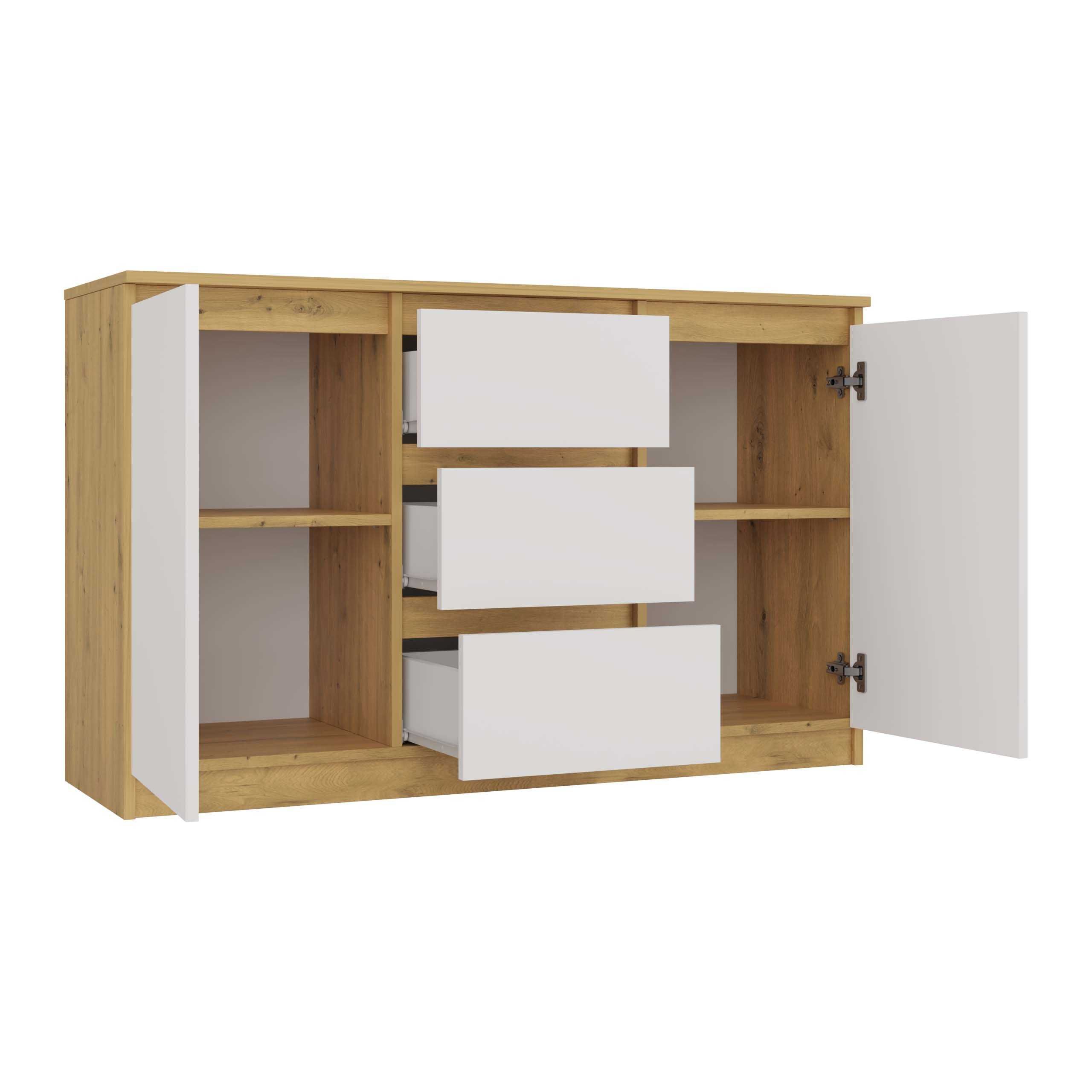 Komoda 2D3S 120cm 3 szuflady 2 drzwi Szafka RÓŻNE KOLORY