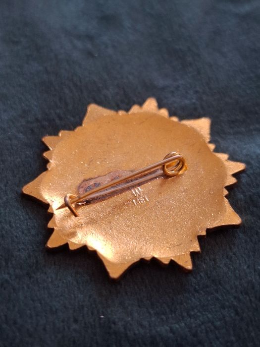 Odznaka Wzorowy Kolejarz PRL na agrafkę