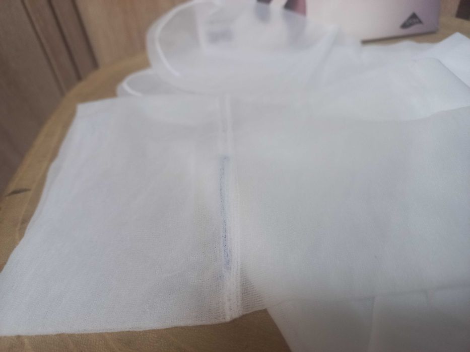 Białe pończochy do pasa Plus Size cienkie rozm. XL-XXL