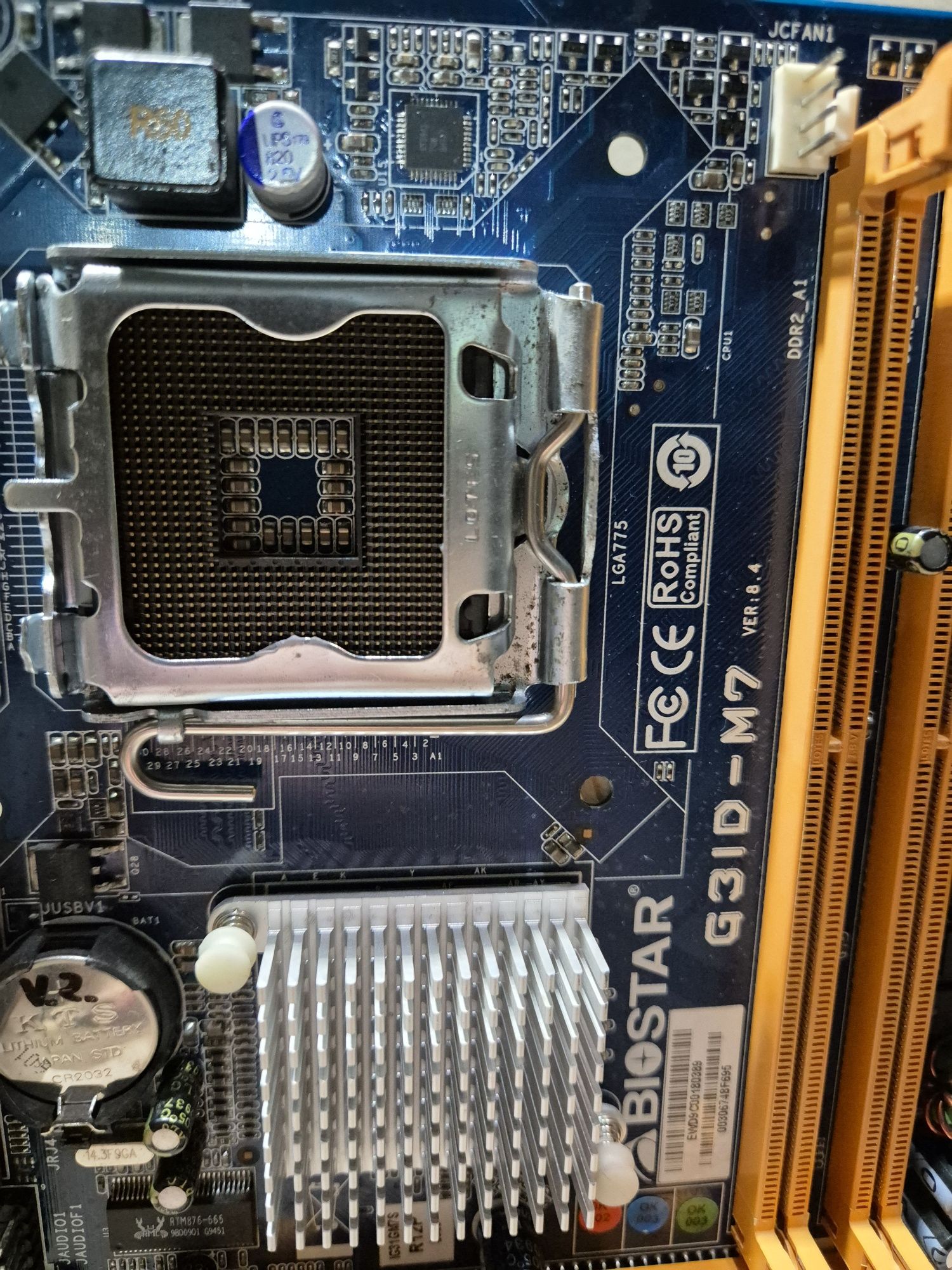 Материнські плати Biostar G31D-M7 ver:8.4, s775, G31, 2×ddr2