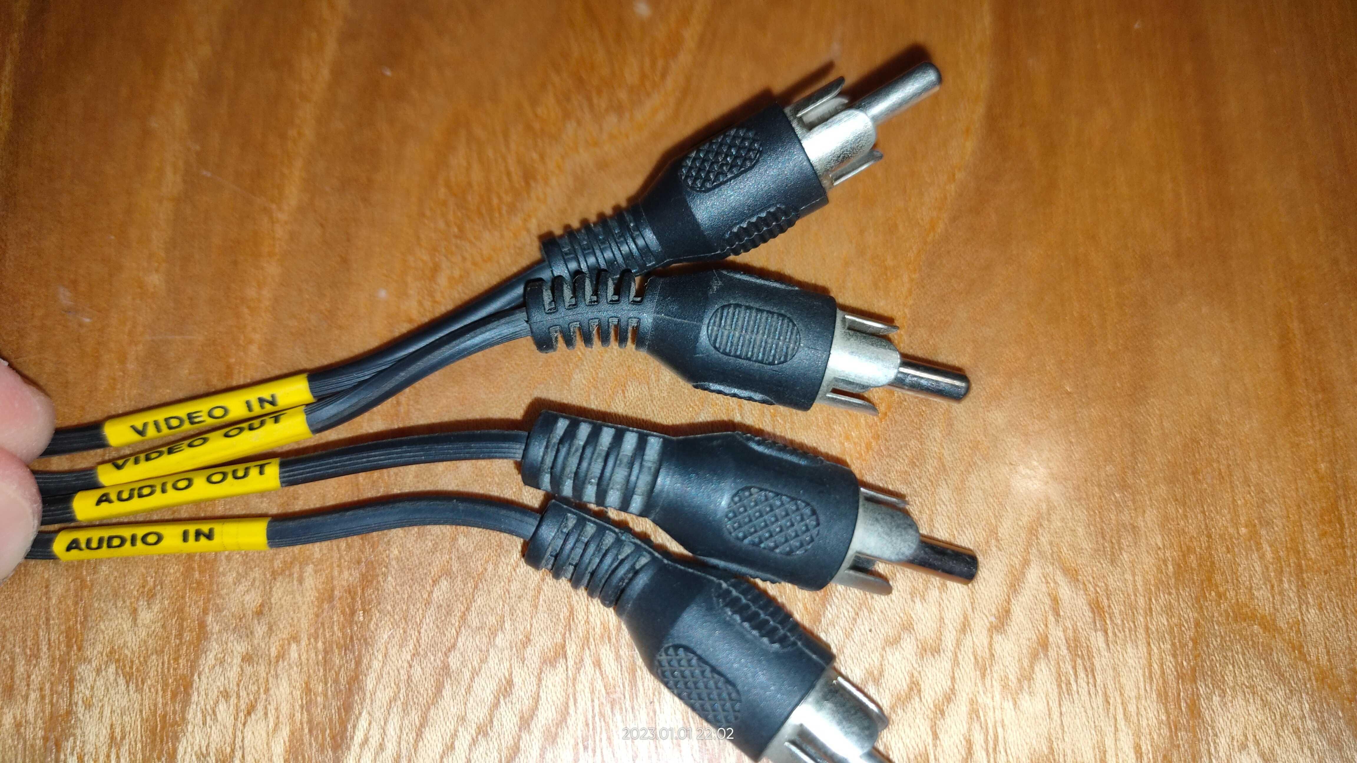 Kabel euro/scart - 4 chinch wejście/wyjście stan bdb