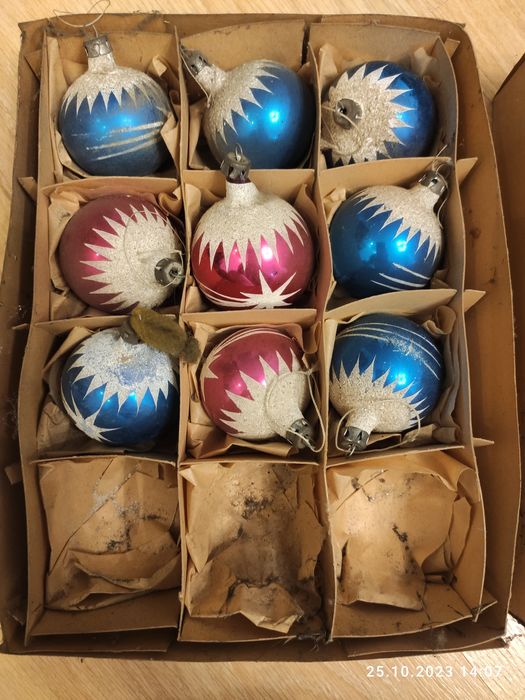 Bombki choinkowe PRL