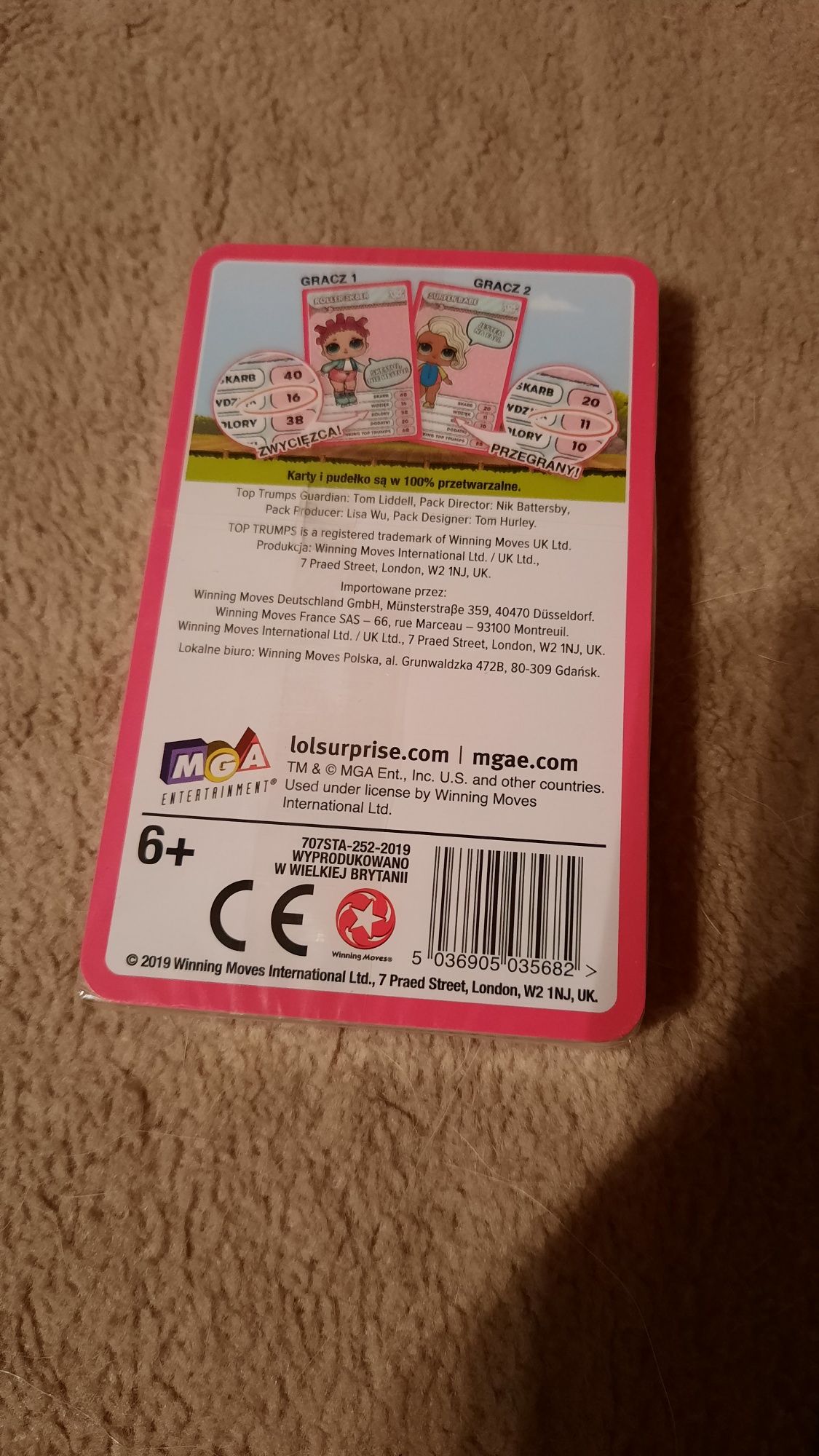 Karty LOL l.o.l. surprise Top Trumps gra karciana nowe zafoliowane
