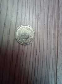 Монета 1/2 Frank 1997 р.