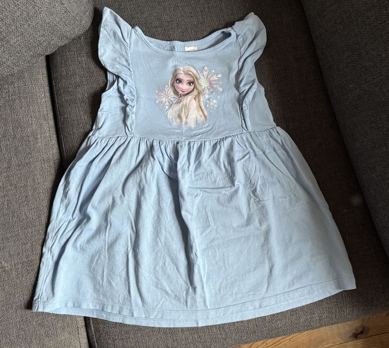 Sukienka H&M Elsa Kraina Lodu Disney 98 / 104 2-4Y