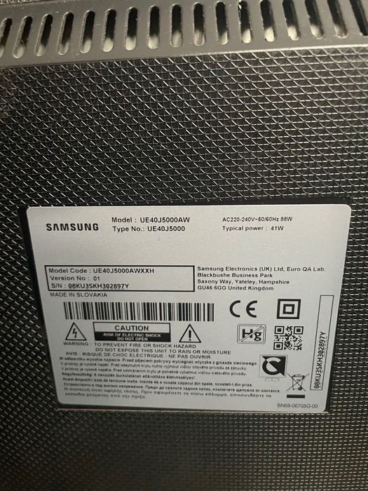 Telewizor Led Samsung 40’ 100%sprawny z dekoderem Dvb-T2