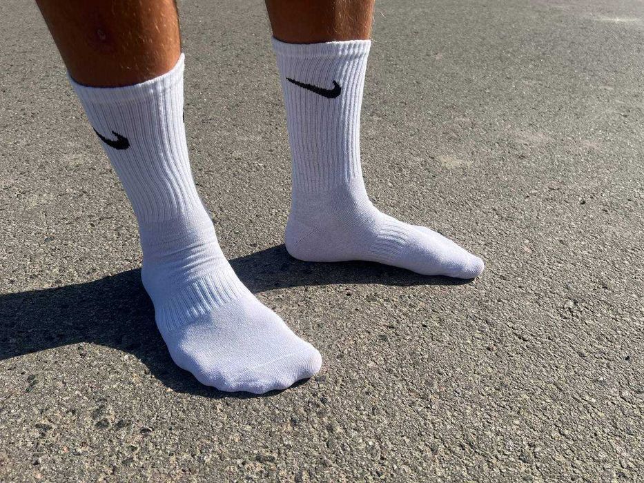 Набір 12 пар - 300грн. Високі шкарпетки найк білі, чорні. Опт. Роздріб