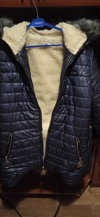 Жіночий зимовий костюм куртка на овчине ,штани на сентипоні.