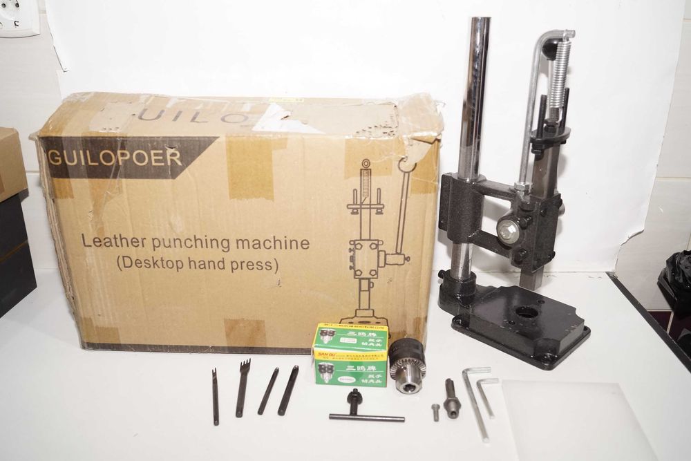 Prasa ręczna dziurkacz ręczny maszyna rzemieślnicza do obróbki skóry