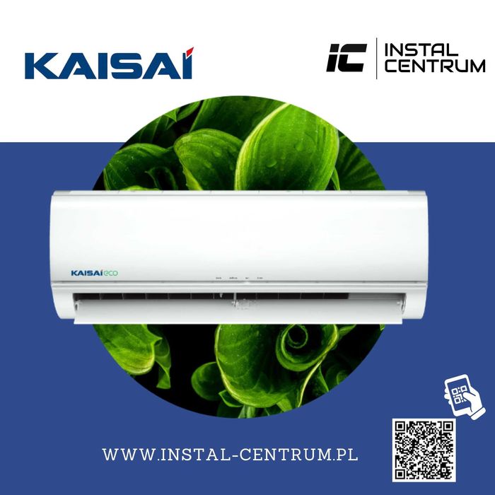 Klimatyzacja KAISAI ECO 2,6 kW do 30 m2 z MONTAŻEM, Cała POLSKA