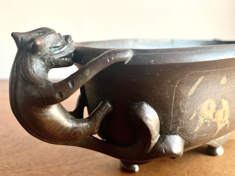 Queimador de incenso e base