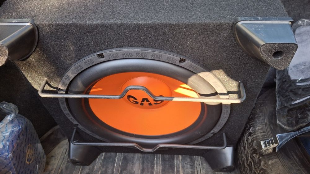 Комплект саб в коробі GAS MADB1-112 + усилитель UAUDIO Malva MVA-1200