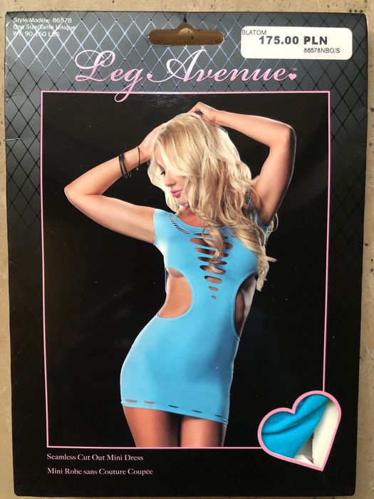 Nocna koszulka Seamless Cut-Out MINI DRESS Leg Avenue Rozm.S