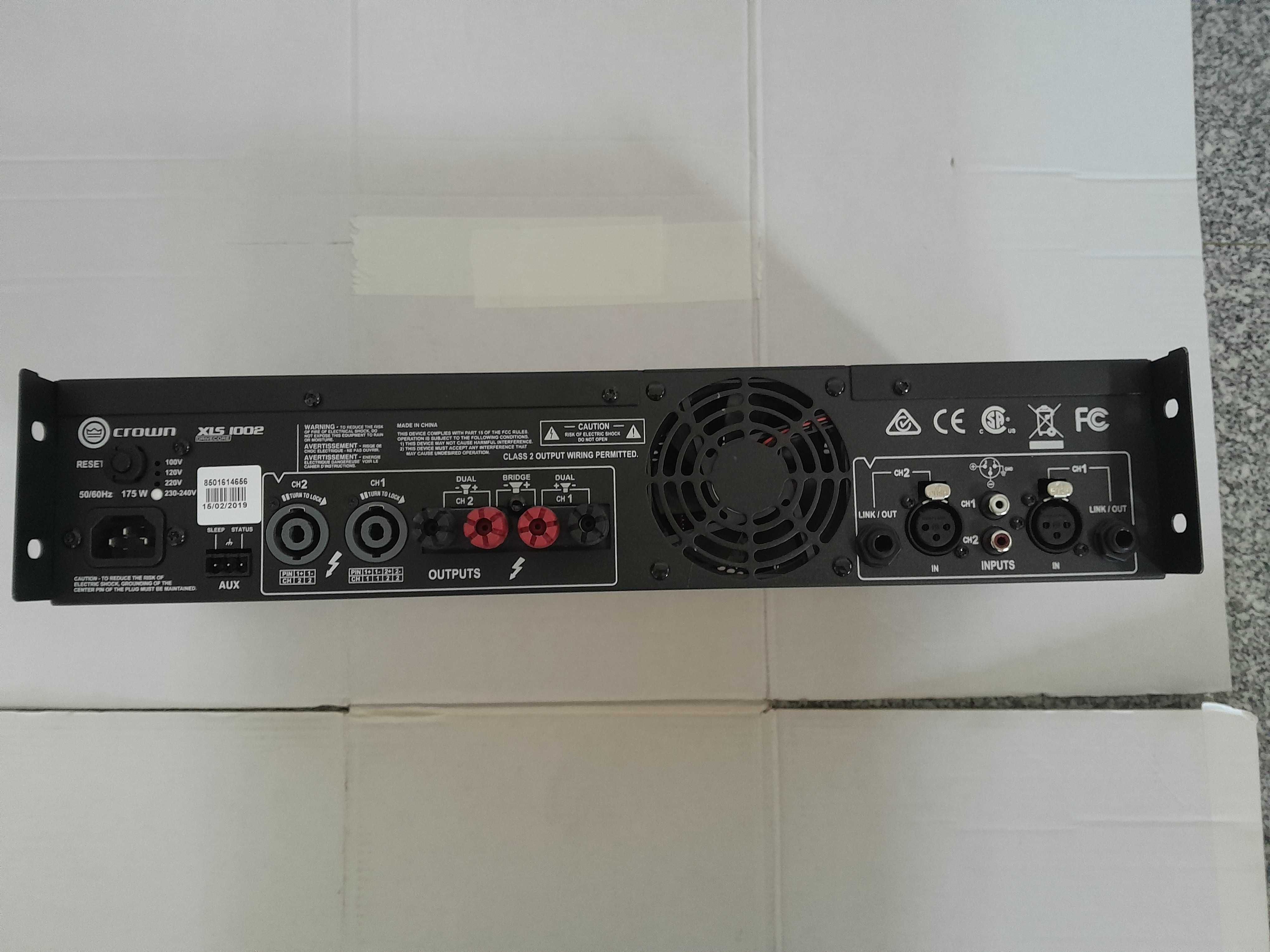 Amplificador Crown XLS 1002 Como Novo
