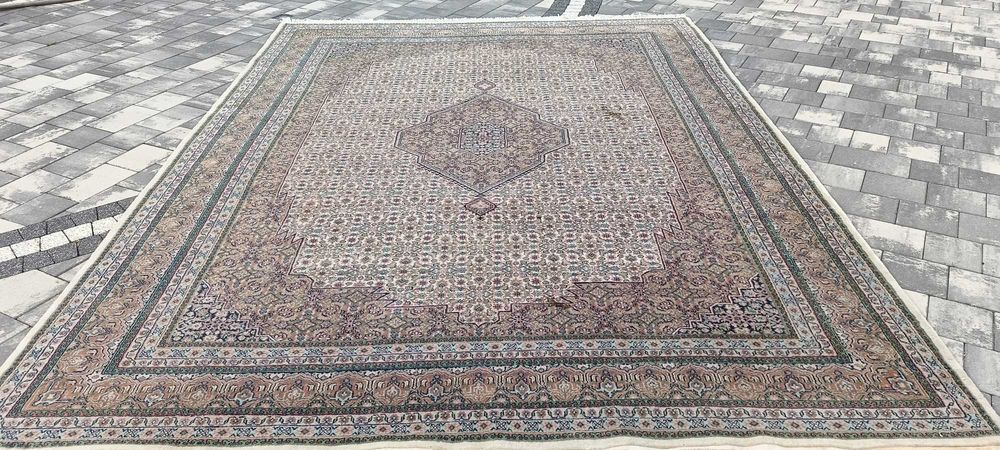 Bidjar dywan wełniany tkany ręcznie 341 x 240 cm wełna piękny perski