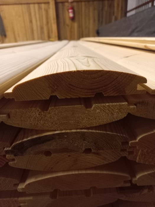 Imitacja bala półbal deska szalówka elewacyjna, podbitka sosna/Świerk