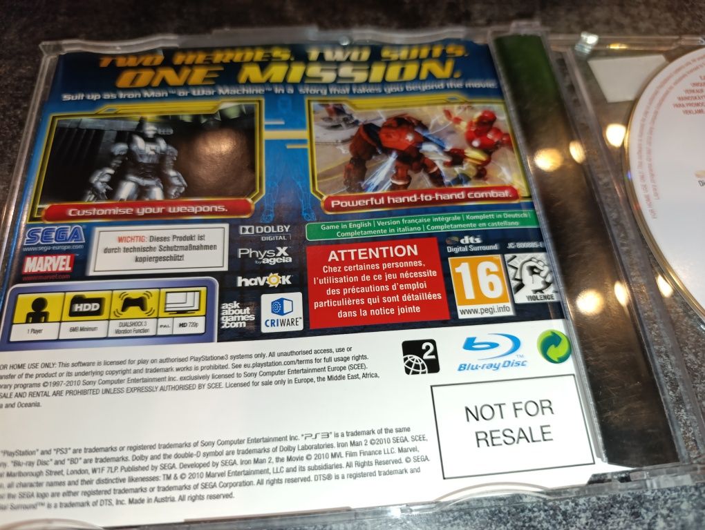 Irone Man 2 The Video Game PS3 promo disc możliwa zamiana sklep