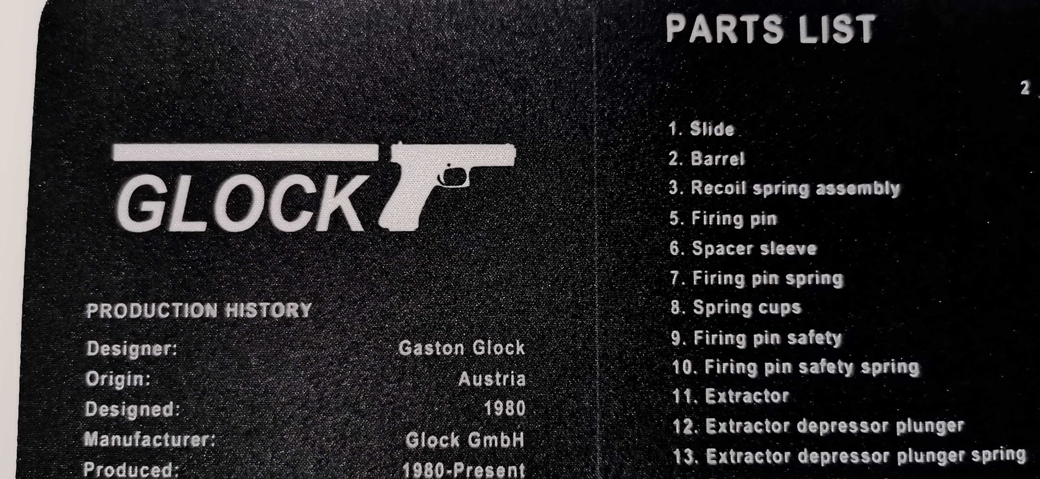 Mata do czyszczenia broni Glock 17 podkładka