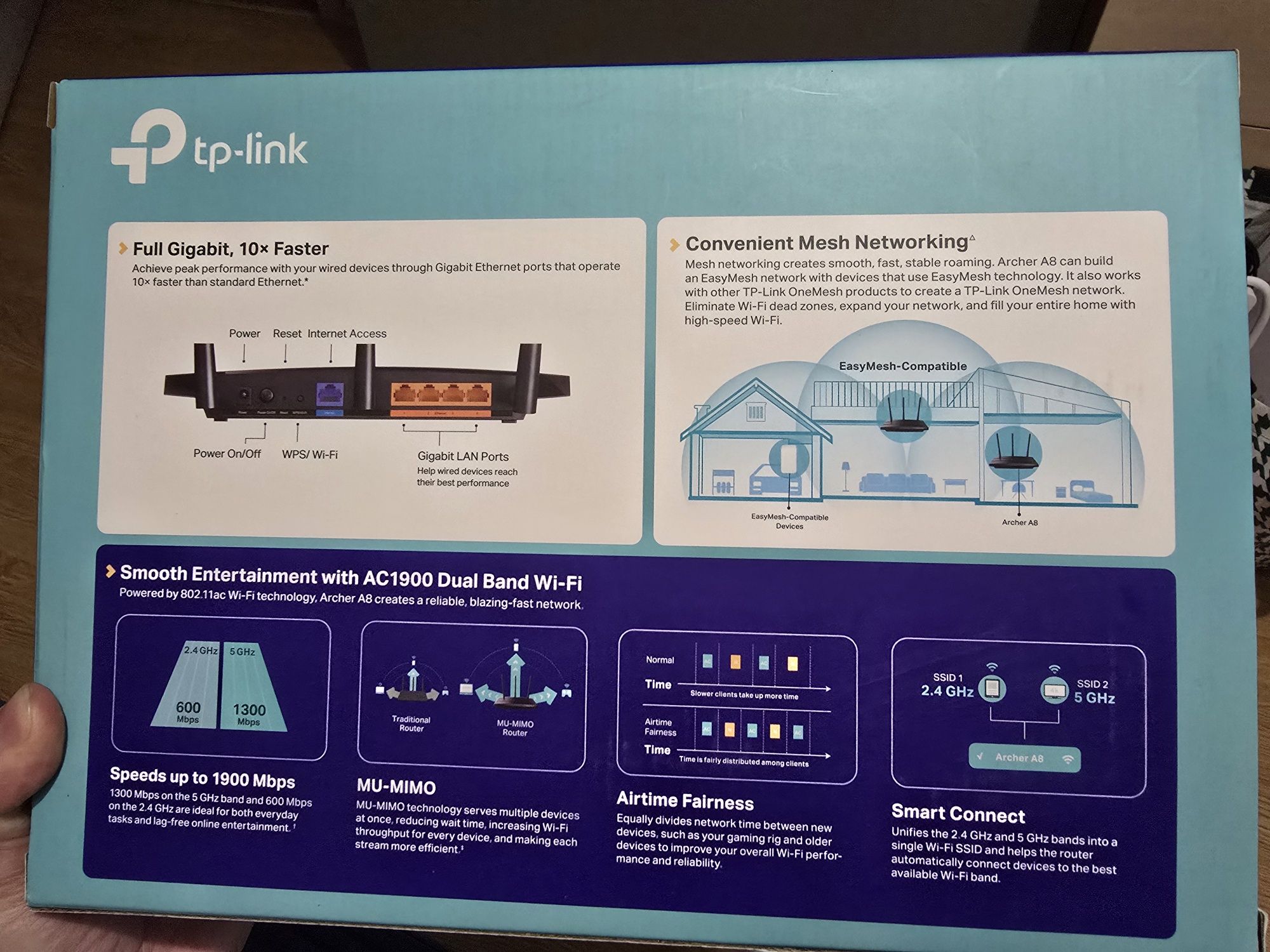 Router Wi-Fi tp-link Archer A8 AC1900