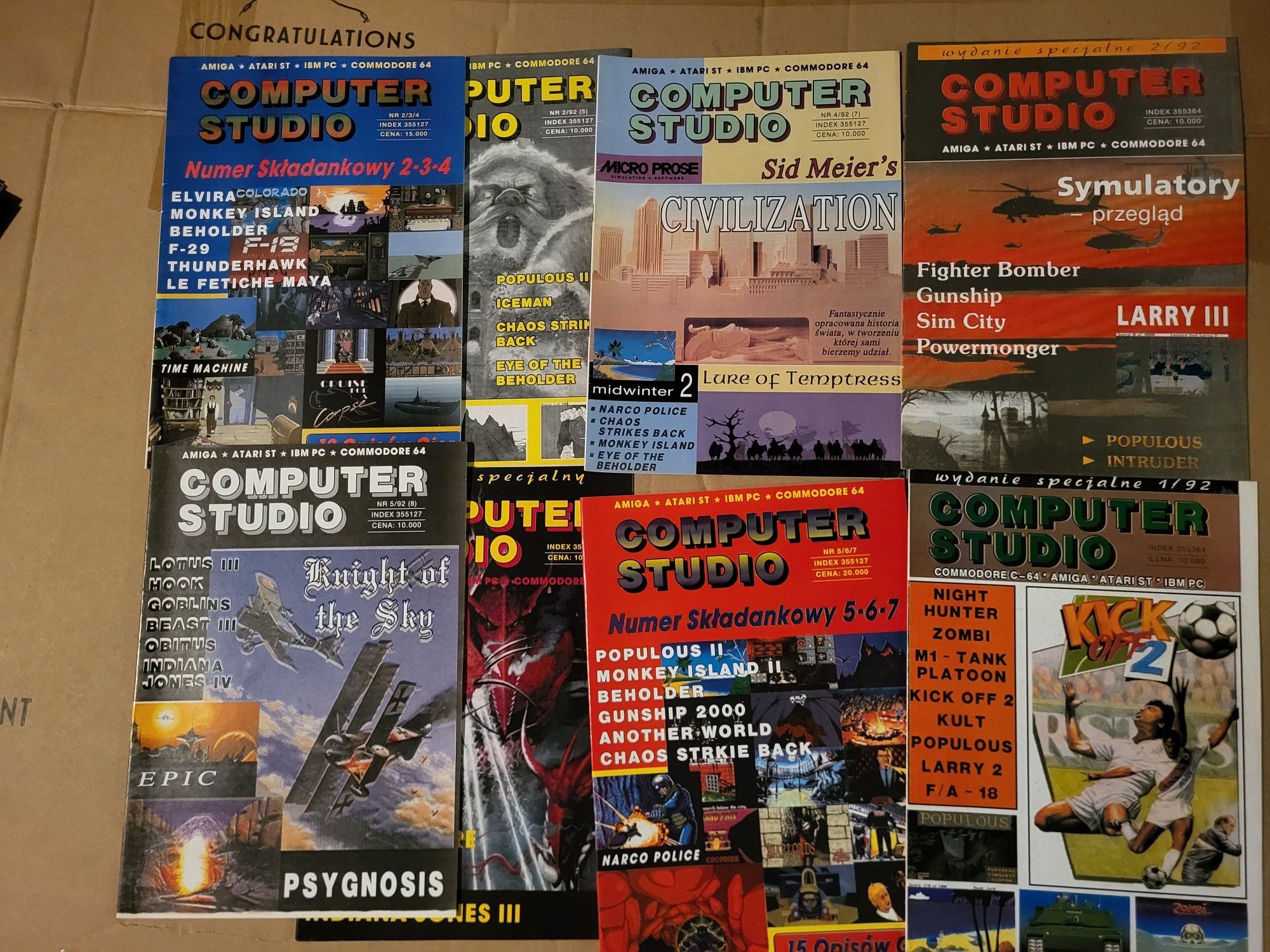 36 magazynów Computer Studio retro lata 90te unikat