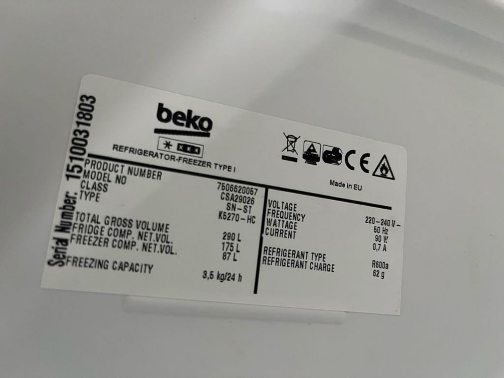 Lodowka Beko 54x170 sprawna