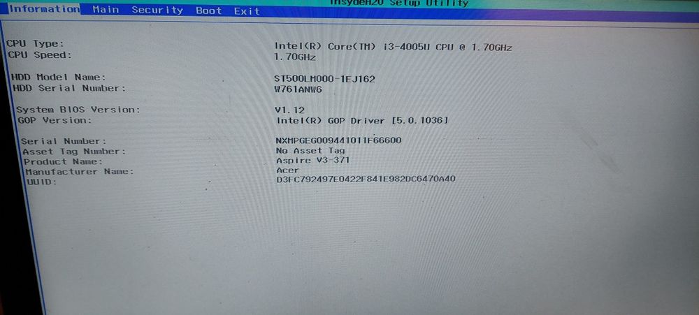 Acer aspire v3-371 i3 8gb ram