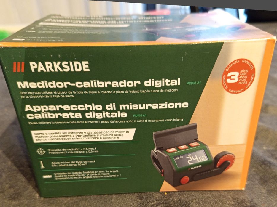 Medidor calibrador digital tubos/ madeira serra esquadria