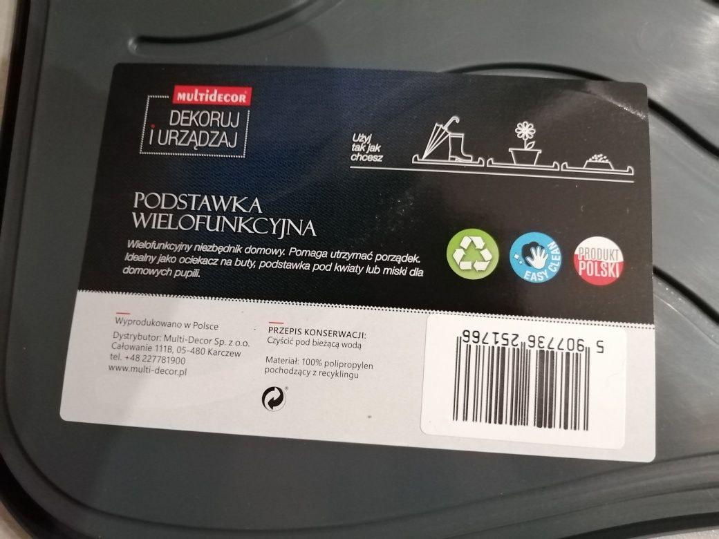 Ociekacz na buty kolor szary