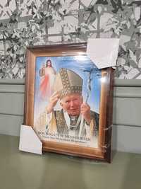 Obraz religijny obrazy religijne Papież Jan Paweł II Jezu Ufam Tobie