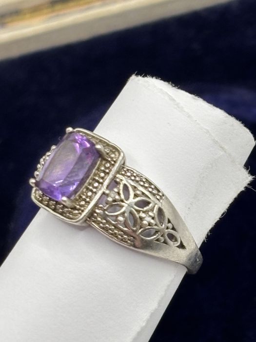 Pierścionek z Ametystem 1909