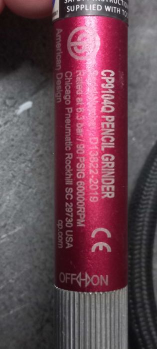 Mini szlifierka prosta pneumatyczna  Chicago Pneumatic-jak nowa!