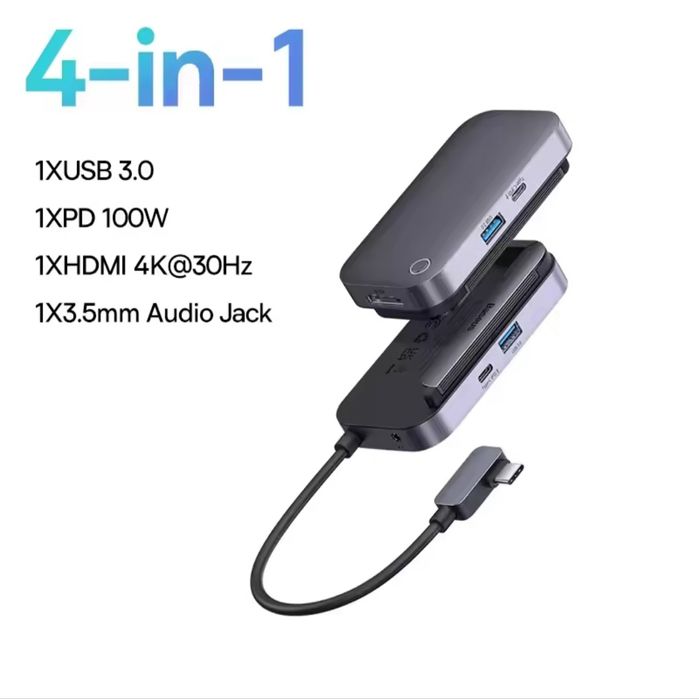Type-C-Хаб Адаптер Baseus PadJoy 4-Port  4в1 4 порти