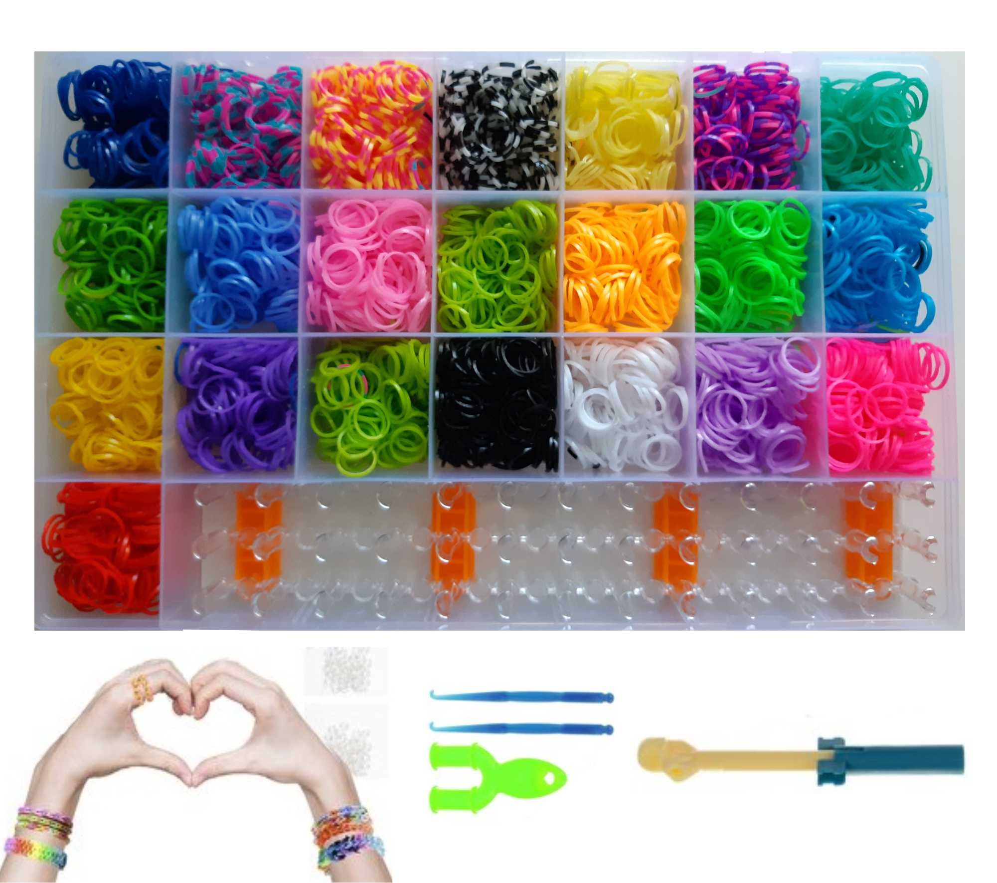 Gumki do Robienia Bransoletek 4400 szt. Zestaw DIY Dla Dziecka