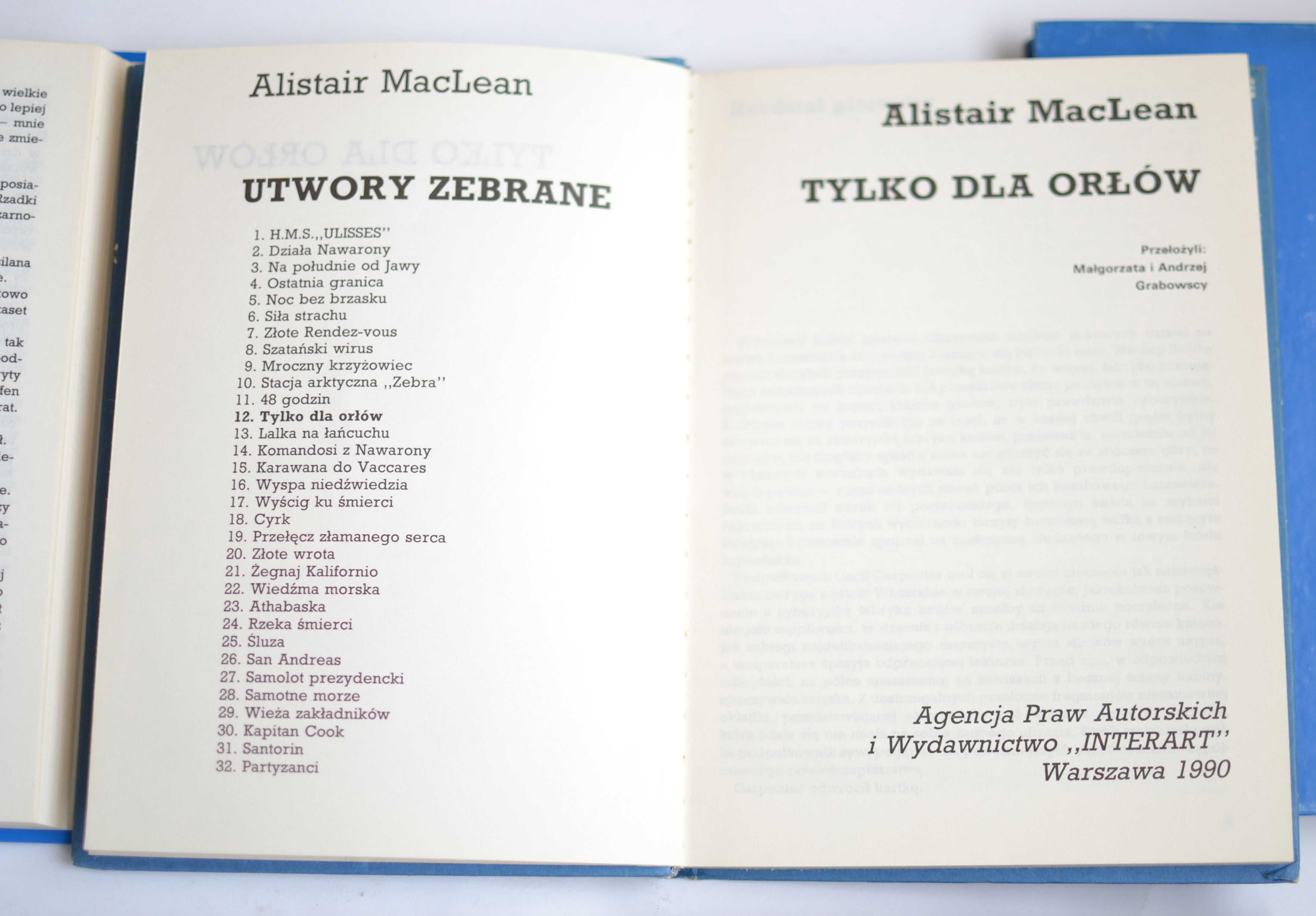 Alistair Maclean  Utwory zebrane 25 książek w twardej oprawie
