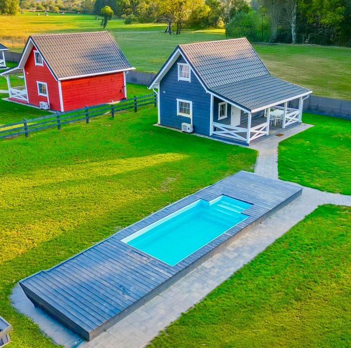 Kolorowemazury.pl 12 osób Mazury wynajem basen sauna balia Pilchy Roś