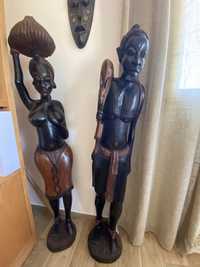 Estatueta africana em madeira