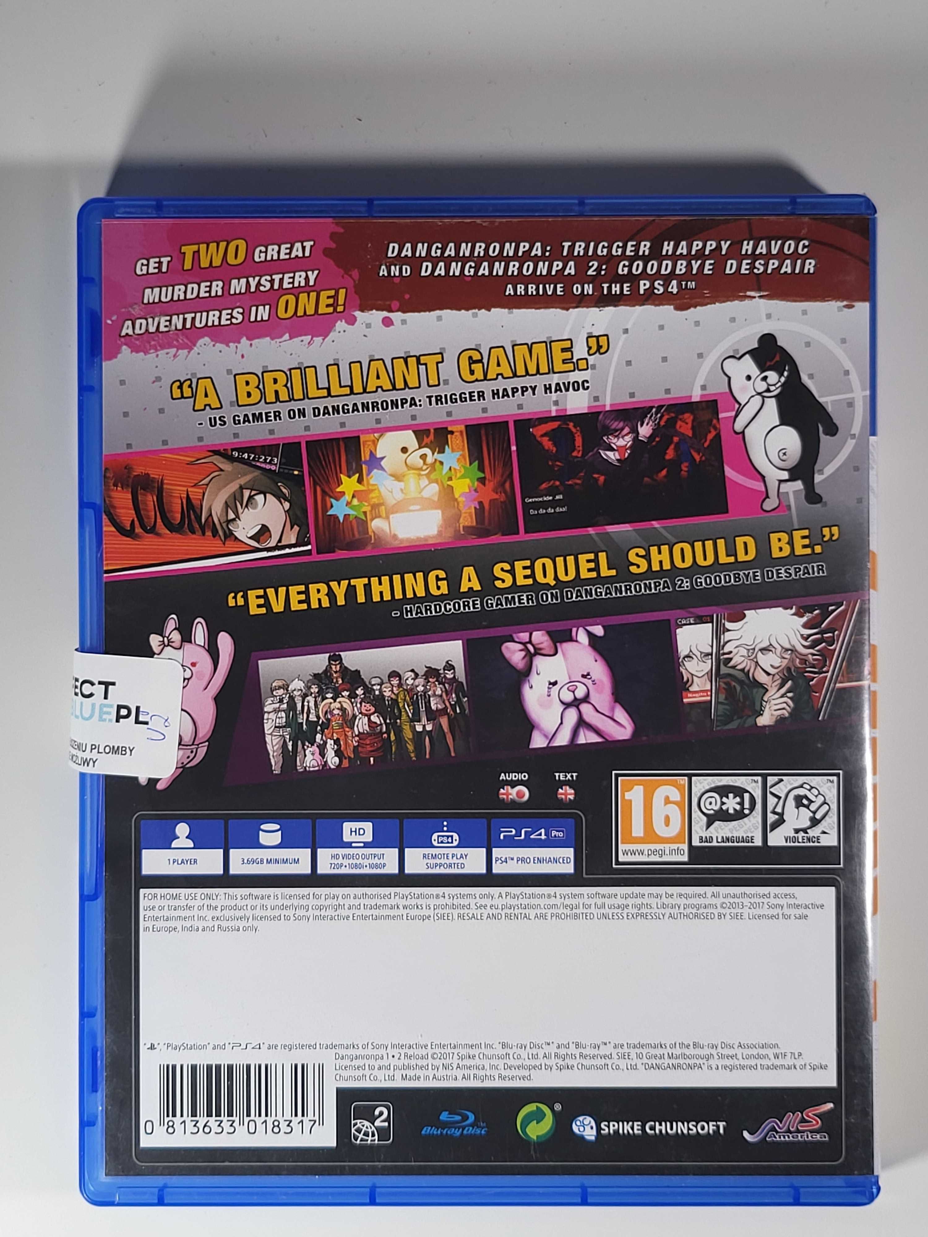 Danganronpa 1-2 Reload / Gra PS4 / Sklep Perfect Blue / Skup gier /Wwa