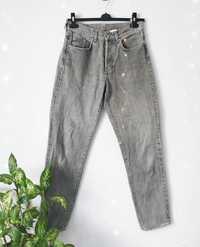 Spodnie Calvin Klein Jeans jeansy ciemne szare W32 damskie L