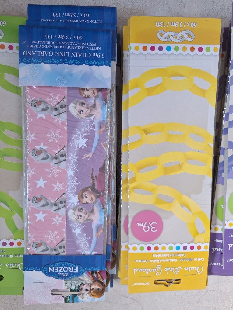 Girlandy świąteczne anna i ELSA królowa lodu kolorowe