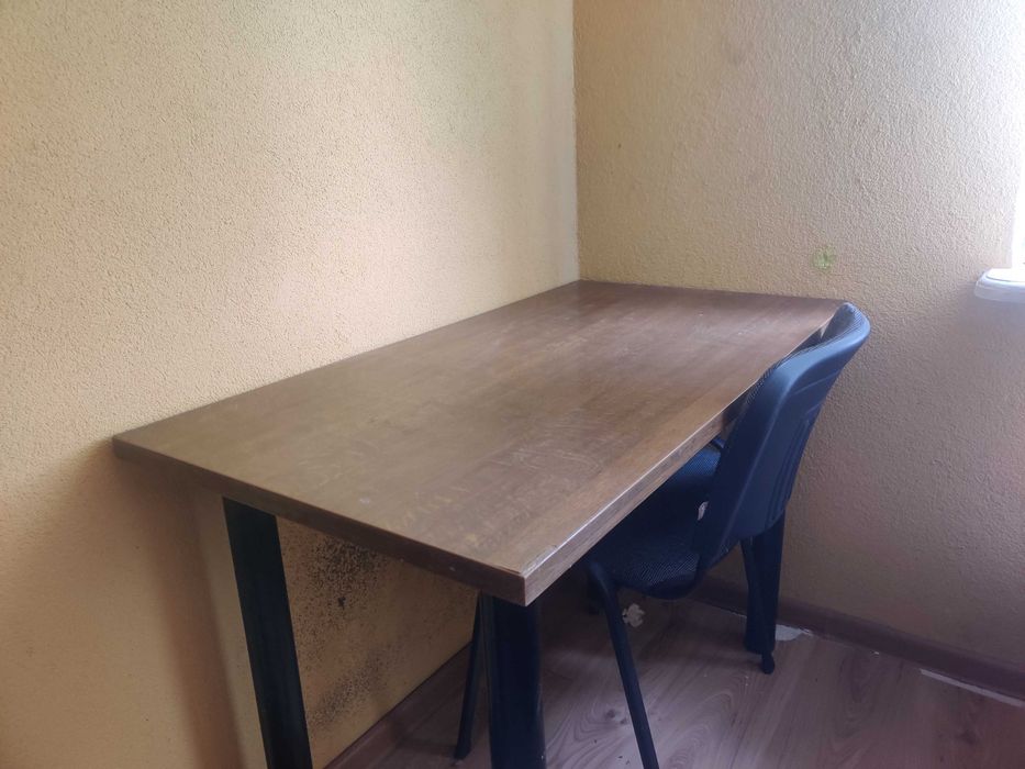 Table and chair .