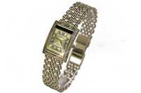 Złoty zegarek damski 14k 585 włoski Geneve lw035ydgb&lwb001y