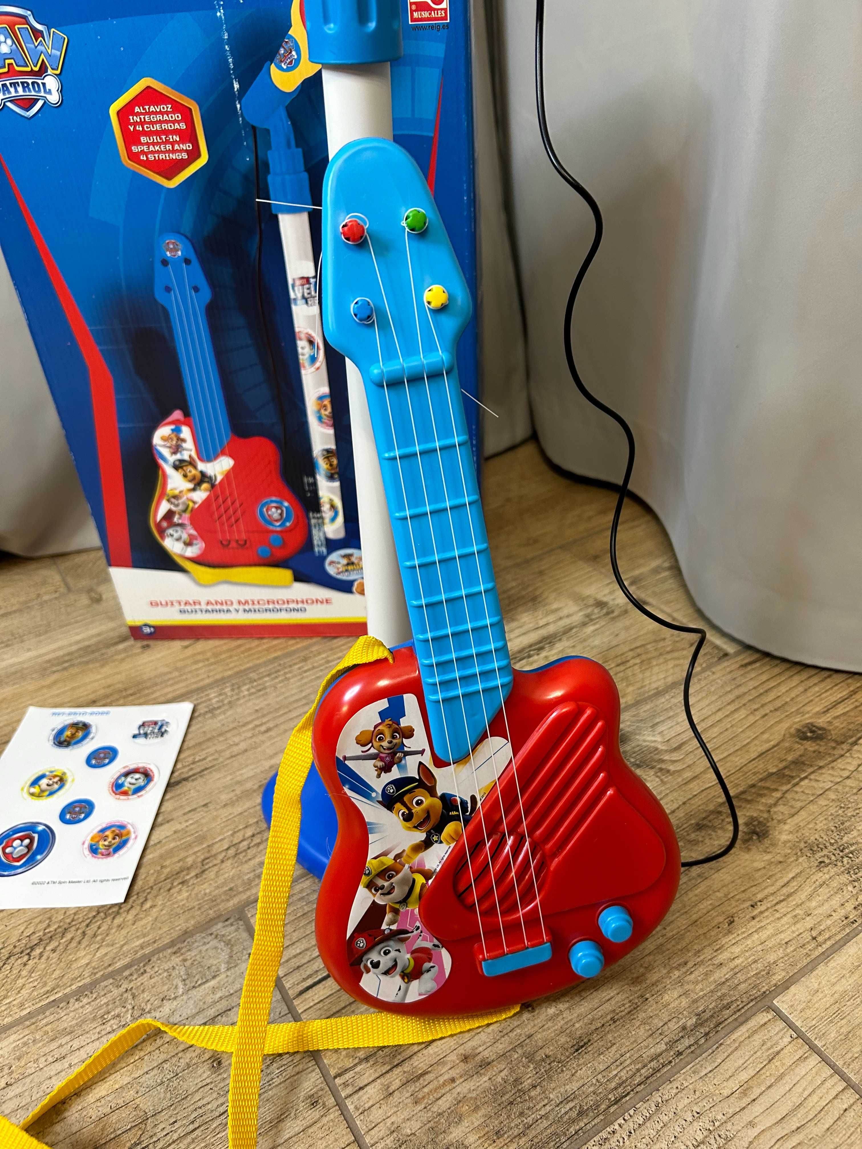Elektroniczna gitara i mikrofon Psi Patrol