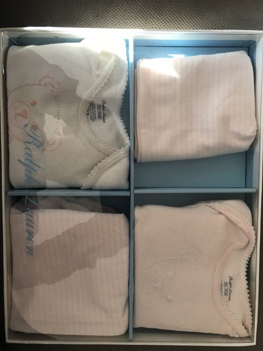 Bodziaki i spodnie Ralph Lauren Baby Girl Gift Box
