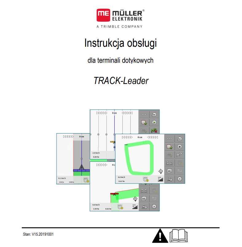 Instrukcja obsługi dla terminali dotykowych TRACK-Leader Horsch Müller