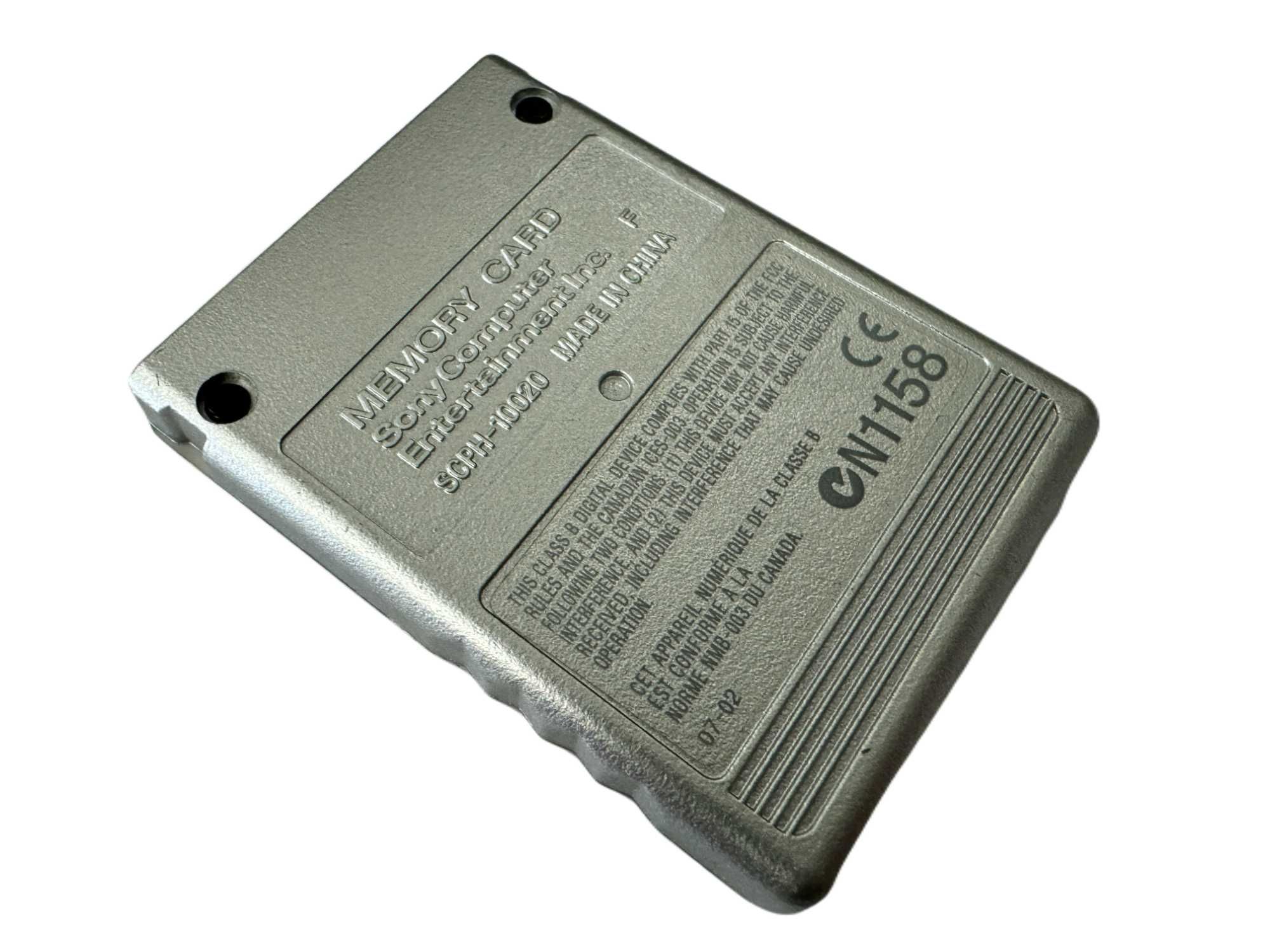 Karta pamięci Memory Card PS2 8 mb srebrna ORYGINAŁ SUPER STAN