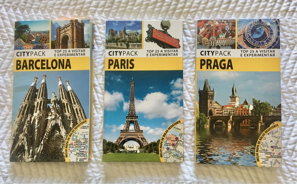 City Pack Guia de viagens- Barcelona/Paris/Praga